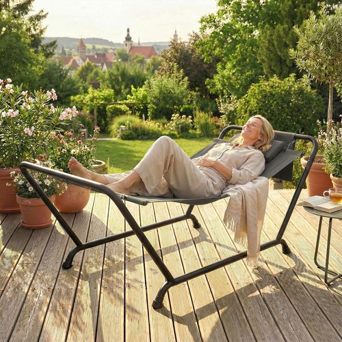 Freestanding outdoor hammock - freestanding,