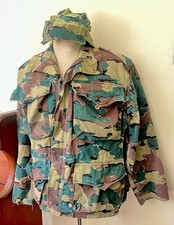 Original Large Vintage Belgian 1958 Paratrooper Airborne Jigsaw Camo Smock 
