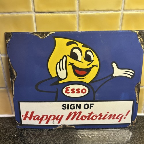 Esso oil sign happy - esso,