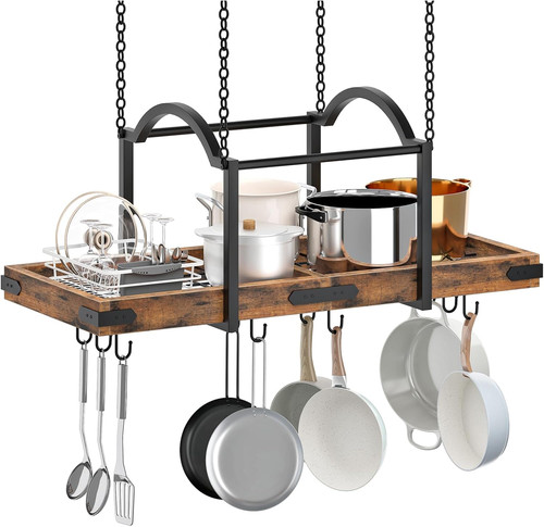 Hanging pot rack inch - rack,, 32-inch