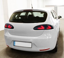 LED Lightbar Tail Lights for Seat Leon 1P 05-08 Black Tail Lights E-Sign