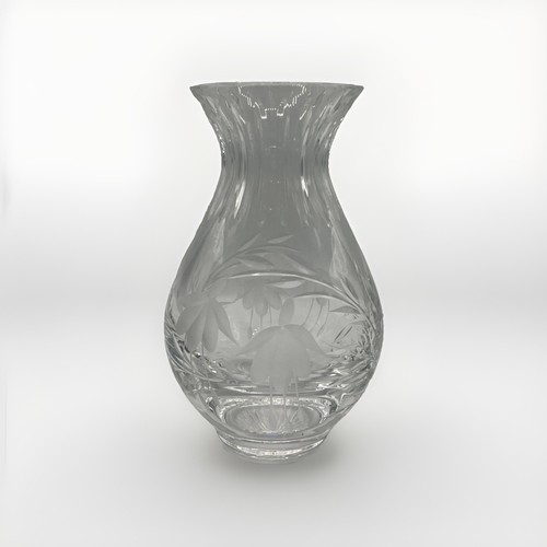 Stuart crystal glass vase - crystal,