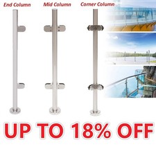 Stainless Steel Glass Balustrade Posts Grade 316 To Suit 8-12mm Glass