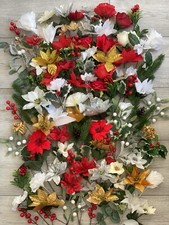 50x Christmas Flowers Stems