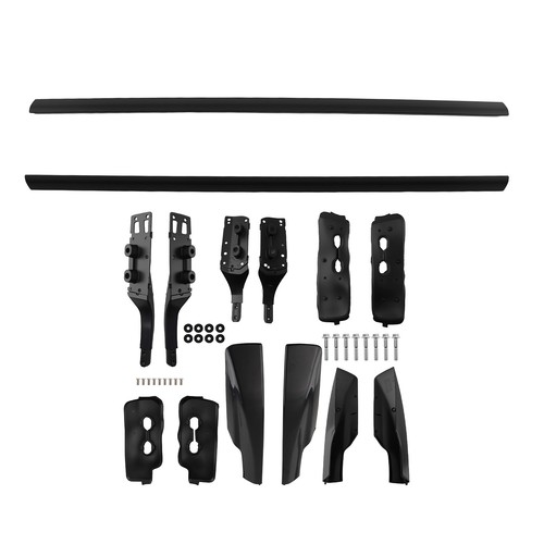 Black aluminium roof rails - black,