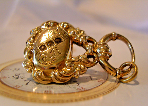 Pocket watch chain fob - watch,