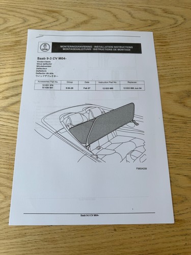 Genuine saab 3 - 9-3, wind