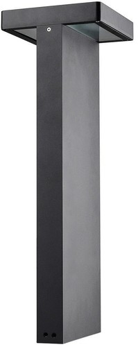 Black aluminium post - black,
