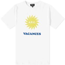 A.P.C. Vacances T-Shirt in White - Size Medium - BNWT - RRP £85.00 - 60% Off