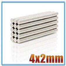 4mm x 2mm Neodymium N52 Magnets Strong Strongest DIY Craft Fridge Disc Magnet
