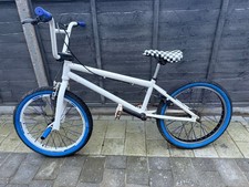 Blue And White BMX Bike
