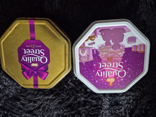 Quality street tins with - x,