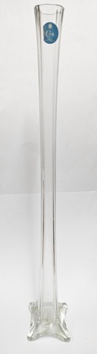 70cm clear glass lily vases - clear,