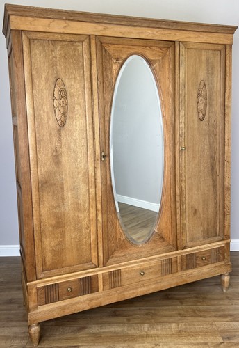 Wardrobe vintage french oak - vintage,