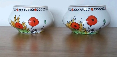Pair small art deco - art, crown