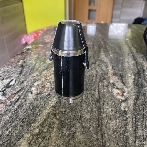6oz vintage leather hipflask - leather,