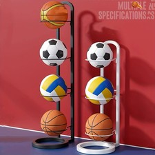 Indoor Basketball Storage Rack Ball Football Storage Basket Rack Stand Holder