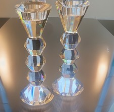 Pair of Crystal Geometric Art