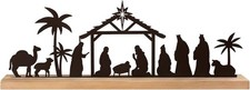 Nativity Scene Set, Black