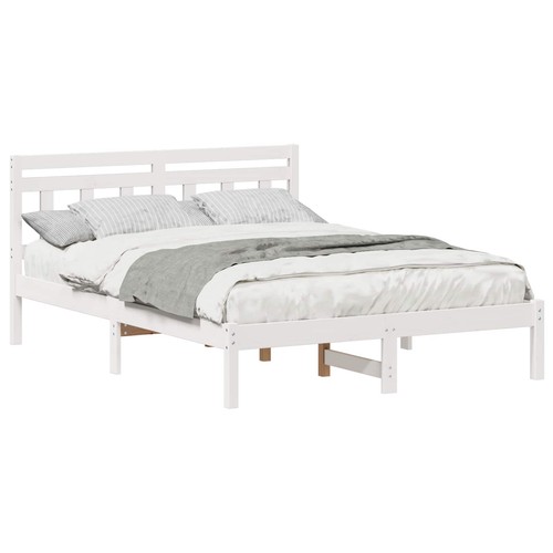 Bed frame solid pine wood - bed,