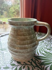 Swinnertons England Jug, Vintage ART DECO  Speckled Glaze Duck Egg Blue