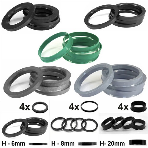Spigot rings alloy wheel - 4x,