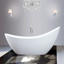GravaHaus Slipper Freestanding Bath 1750 x 730 x 850 Luxury Double ended