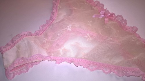 Sexy sheer cream frilly see - sheer,