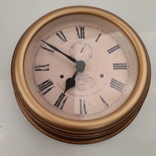Laura Ashley Small Savoy Gallery Wall Clock 17cm Cream Gold Roman Dial
