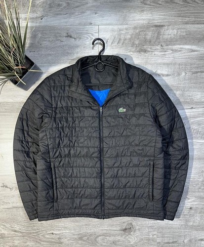 Men lacoste jacket grey nylon - men,