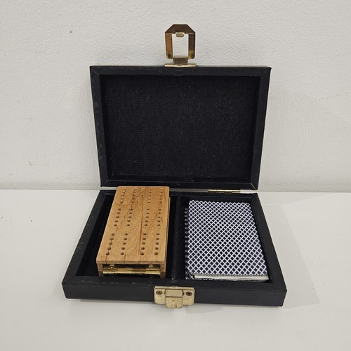 Vintage travel cribbage set - travel,