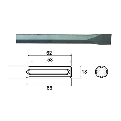 Faithfull sds max - faithfull, chisel