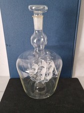 Decorative Glass Ship In A