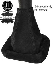 BLACK STITCHING REAL SUEDE