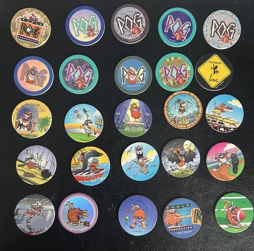 Lot pogman pogs - 25, from