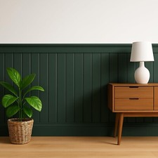 Tongue & Groove MDF Wall Panels beaded V-Groove panel Paintable 3D Panelling