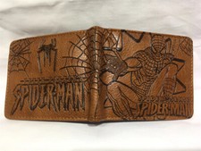 Spider-Man Embossed Anime Cosplay Unisex Short Wallet PU Leather Purse