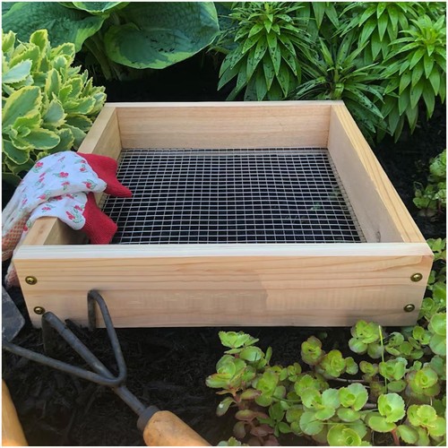 Garden sieve wooden - garden,
