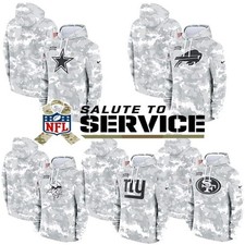 NEW 2024 Mens Camo Salute To Service Sideline Therma Performance Pullover Hoodie