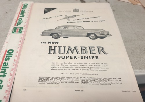 1953 humber super - humber,