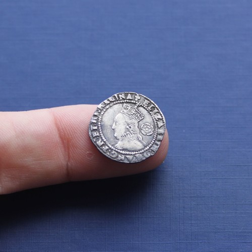 Hammered silver coin elizabeth - hammered,