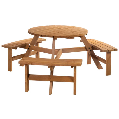 Wooden garden dining set - dining,