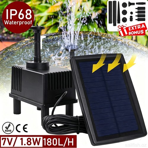Solar powered water pond with - solar,