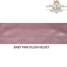 Upholstered Footstool New Soft Plush Velvet & Wooden Leg