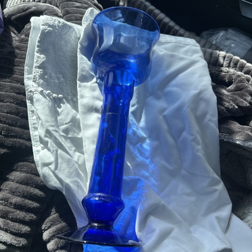Vintage blue glass - blue,