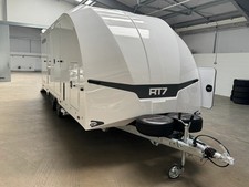 Brian James Race Transporter 7 RT7 Enclosed Twin Axle Car Trailer White 5.5x2.1m