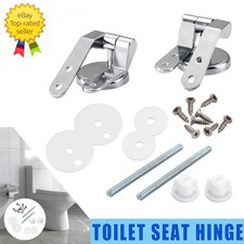 Soft Close Toilet Seat Hinges Replacement Fittings Set, WC Slow Close Lid Damper