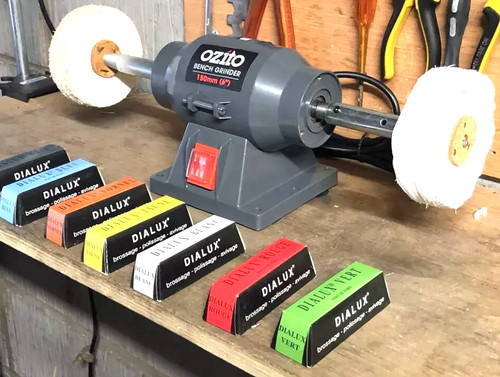 Bench buffer polisher metal - bench,