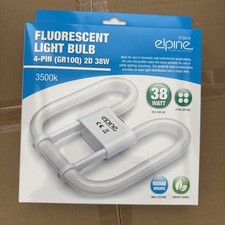 2D 4pin FLUORESCENT LIGHT BULB 4 PIN ENERGY SAVING 38W SLIM LAMP TUBE 2D X 1