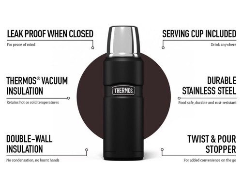Thermos 470ml black - thermos,
